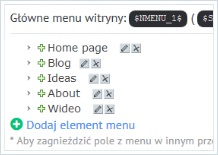 Tak wygląda menu w Panelu Zarządzania